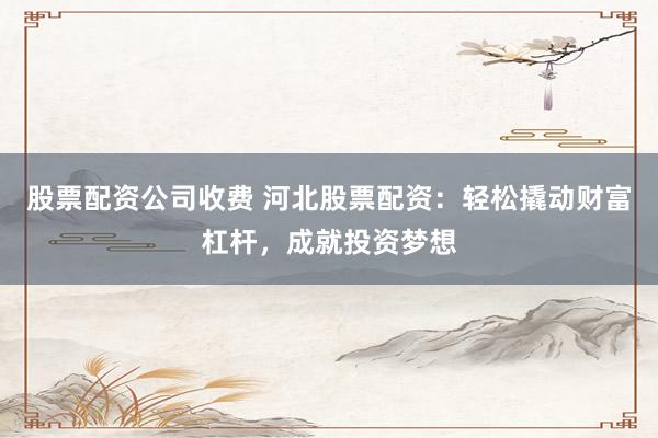 股票配资公司收费 河北股票配资：轻松撬动财富杠杆，成就投资梦想