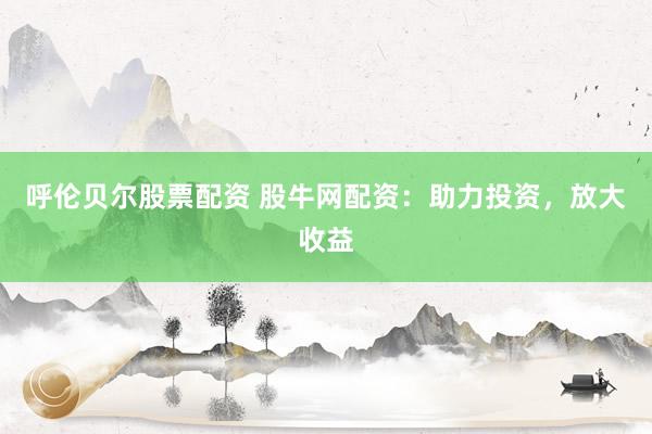 呼伦贝尔股票配资 股牛网配资：助力投资，放大收益